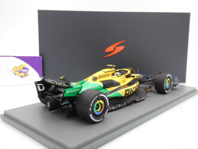 Preview: Spark 18S997 # McLaren MCL38 F1 #4 4th Monaco GP 2024 " Lando Norris " 1:18