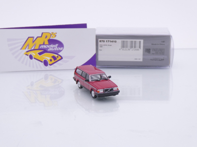 Preview: Minichamps 870171410 # Volvo 240 GL Break Baujahr 1986 " dunkelrot " 1:87