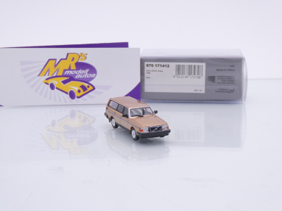 Preview: Minichamps 870171412 # Volvo 240 GL Break Baujahr 1986 " goldmetallic " 1:87