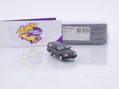 Preview: Minichamps 870171414 # Volvo 240 GL Break Baujahr 1986 " dunkelgrün " 1:87
