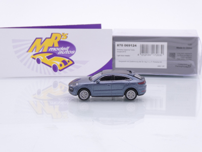 Preview: Minichamps 870069124 # Porsche Cayenne Turbo Coupe Baujahr 2019 " hellblaumetallic " 1:87