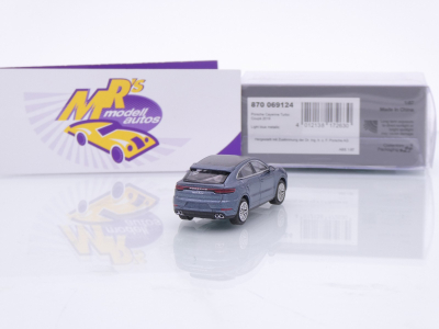 Preview: Minichamps 870069124 # Porsche Cayenne Turbo Coupe Baujahr 2019 " hellblaumetallic " 1:87