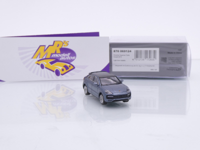 Preview: Minichamps 870069124 # Porsche Cayenne Turbo Coupe Baujahr 2019 " hellblaumetallic " 1:87