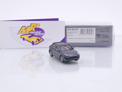 Preview: Minichamps 870069122 # Porsche Cayenne Turbo Coupe Baujahr 2019 " graumetallic " 1:87