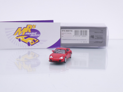 Minichamps 870068172 # Porsche 911 (996) Turbo Baujahr 2000 " indischrot " 1:87