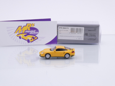 Preview: Minichamps 870068171 # Porsche 911 (996) Turbo Baujahr 2000 " speedgelb " 1:87