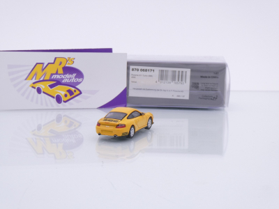 Preview: Minichamps 870068171 # Porsche 911 (996) Turbo Baujahr 2000 " speedgelb " 1:87