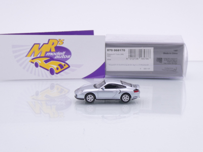 Preview: Minichamps 870068170 # Porsche 911 (996) Turbo Baujahr 2000 " silbermetallic " 1:87