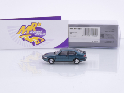 Preview: Minichamps 870170120 # Saab 900 Coupe Baujahr 1995 " dunkelgrünmetallic " 1:87
