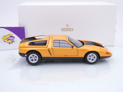 Preview: Norev 183050 # Mercedes-Benz C 111-II Baujahr 1970 " orangemetallic " 1:18