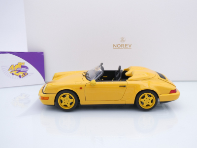 Preview: Norev 187130 # Porsche 911 964 Speedster Baujahr 1993 " Speedgelb " 1:18
