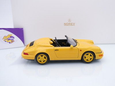 Preview: Norev 187130 # Porsche 911 964 Speedster Baujahr 1993 " Speedgelb " 1:18