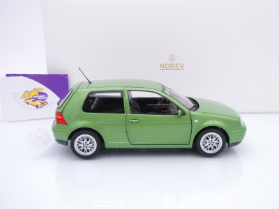 Preview: Norev 188571 # Volkswagen VW Golf IV GTI Baujahr 1998 " grünmetallic " 1:18