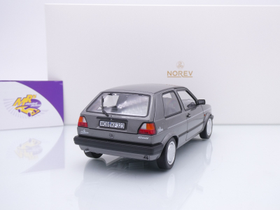 Preview: Norev 188564 # Volkswagen VW Golf II Champion Baujahr 1989 " graumetallic " 1:18