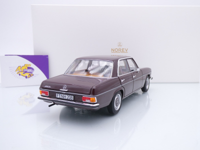 Preview: Norev 183778 # Mercedes-Benz 200 (W115) Limousine Baujahr 1968 " rotbraun " 1:18