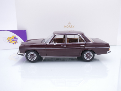 Preview: Norev 183778 # Mercedes-Benz 200 (W115) Limousine Baujahr 1968 " rotbraun " 1:18