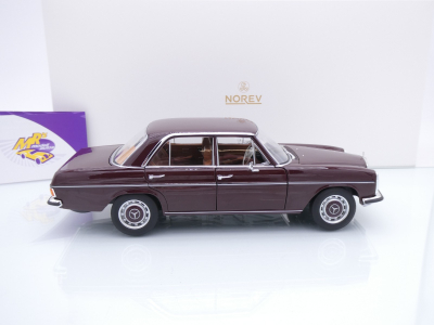 Preview: Norev 183778 # Mercedes-Benz 200 (W115) Limousine Baujahr 1968 " rotbraun " 1:18