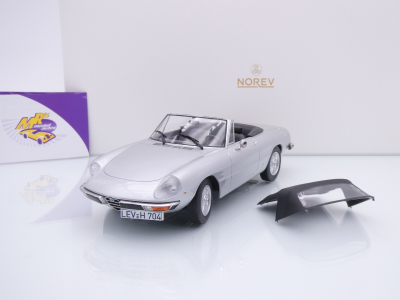 Norev 187884 # Alfa Romeo 2000 Spider Baujahr 1978 " silbermetallic " 1:18