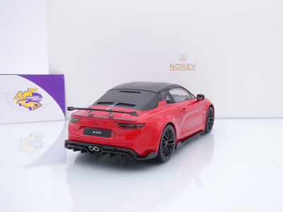 Preview: Norev 185443 # Alpine A110 R Turini Baujahr 2025 " Seismicrot-schwarz " 1:18