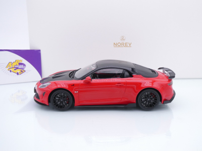 Preview: Norev 185443 # Alpine A110 R Turini Baujahr 2025 " Seismicrot-schwarz " 1:18