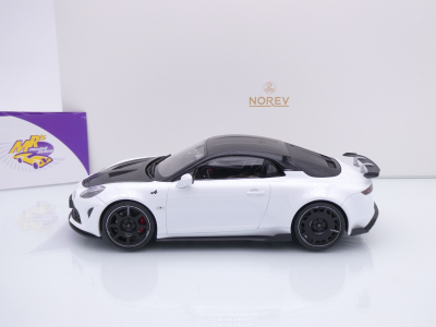 Preview: Norev 185433 # Alpine A110 R Baujahr 2024 " weißmetallic-schwarz " 1:18
