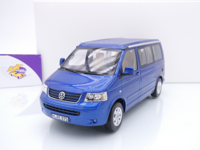 Norev 188607 # Volkswagen VW T5 Bus Multivan California Baujahr 2003 " blaumetallic " 1:18