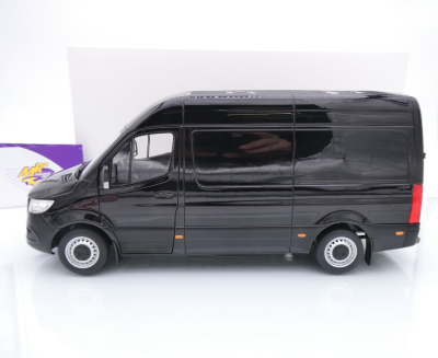 Preview: Norev 183041 # Mercedes-Benz Sprinter Transporter Baujahr 2018 " schwarz " 1:18