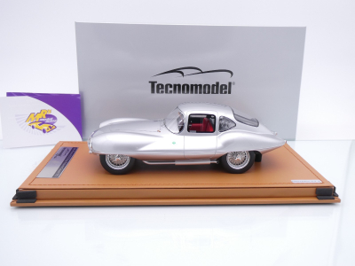 Preview: Tecnomodel TM18-329C # Alfa Romeo C52 Disco Volante Coupe Baujahr 1953 " silbermetallic " 1:18