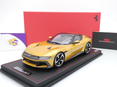 MR Collection FE043E # Ferrari 12 Cilindri V12 Baujahr 2024 " Giallo Montecarlo " 1:18