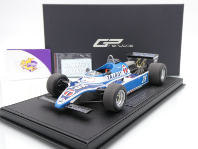 GP Replicas GP149B # Ligier JS17B F1 #26 6th Detroit US GP 1982 " Jacques Laffite " 1:18