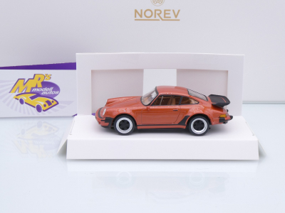 Preview: Norev 750072 # Porsche 911 (930) Turbo Baujahr 1978 " kupfermetallic " 1:43