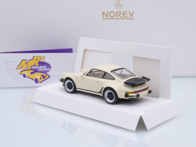 Preview: Norev 750071 # Porsche 911 (930) Turbo Baujahr 1978 " hellelfenbein " 1:43