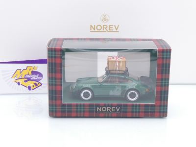 Norev 750070 # Porsche 911 (930) Turbo Baujahr 1978 dunkelgrün " Christmas Edition " 1:43