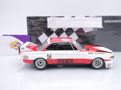 Preview: Minichamps 155742651 # BMW 3.0 CSL Sieger Zandvoort GP 1974 " Team Marlboro - Alpina " 1:18