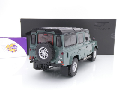 Preview: GT Spirit GT527 # Land Rover Defender 3 Station Wagon Baujahr 1991 " dunkelgrün-schwarz ( Keswick Green ) " 1:18