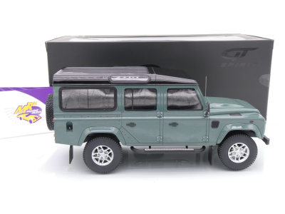 Preview: GT Spirit GT527 # Land Rover Defender 3 Station Wagon Baujahr 1991 " dunkelgrün-schwarz ( Keswick Green ) " 1:18
