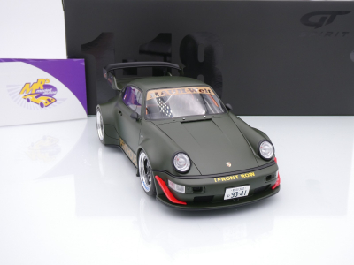 GT Spirit GT559 # Porsche 911 964 RWB Rauh Welt 2025 " Penthouse Kakigrün " 1:18