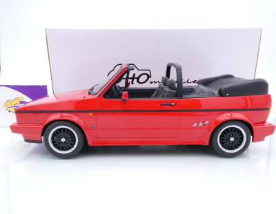 Preview: Ottomobile G095 # Volkswagen VW Golf 1 Cabrio Baujahr 1991 " Flashrot " 1:12