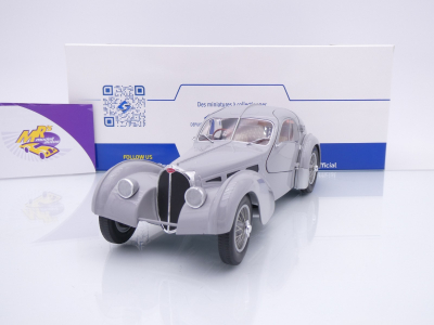 Solido S1802106 # Bugatti Atlantic Type 57 SC Baujahr 1937 " hellgrau " 1:18