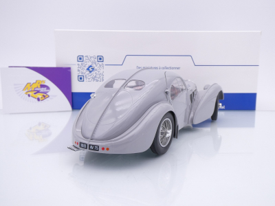 Preview: Solido S1802106 # Bugatti Atlantic Type 57 SC Baujahr 1937 " hellgrau " 1:18