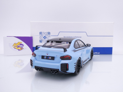 Preview: Solido S1812901 # BMW M2 (G87) Performance Parts Baujahr 2024 " Zandvoortblau " 1:18