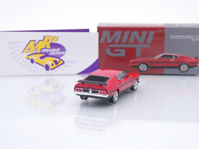Preview: TSM MINI GT MGT01122-L # Ford Mustang Mach 1 1971 LHD " rot-schwarz " 1:64