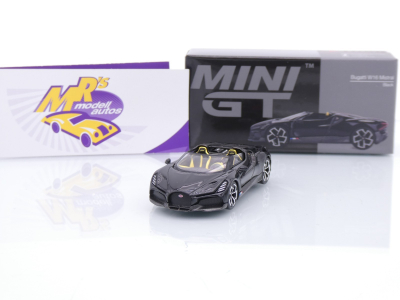 TSM MINI GT MGT01058-L # Bugatti W16 Mistral Cabriolet 2024 LHD " schwarz " 1:64