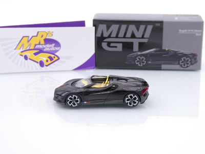 Preview: TSM MINI GT MGT01058-L # Bugatti W16 Mistral Cabriolet 2024 LHD " schwarz " 1:64