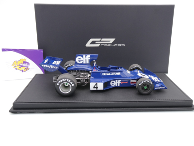 Preview: GP Replicas GP145B # Tyrrell 007 F1 #4 2nd Schweden GP 1974 " Patrick Depailler " 1:18