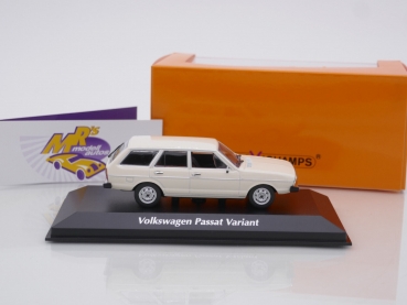 Preview: Maxichamps 940054211 # VW Passat Variant Baujahr 1975 " cremeweiß " 1:43
