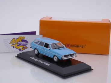 Maxichamps 940054210 # VW Passat Variant Baujahr 1975 " babyblau " 1:43