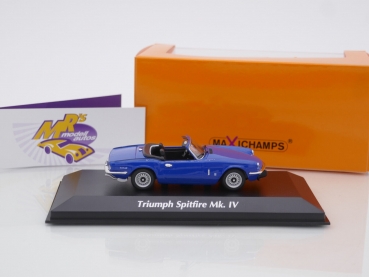 Preview: Maxichamps 940132531 # Triumph Spitfire MK. IV Cabrio Baujahr 1972 " dunkelblau " 1:43