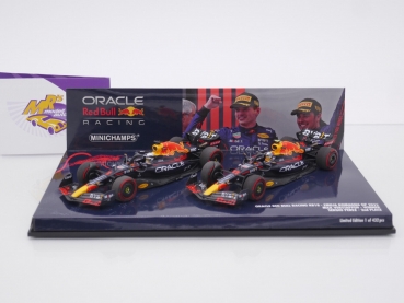 Minichamps 417224111 # 2er Set Red Bull RB18 1st & 2nd F1 Imola GP 2022 " Max Verstappen & Sergio Perez " 1:43