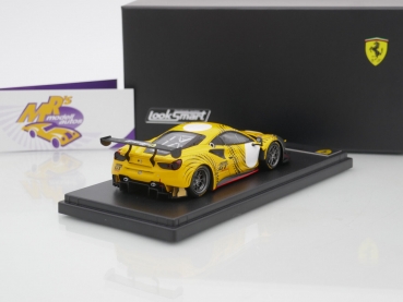 Preview: Look Smart LSRC077 # Ferrari 488 GT Modificata Test Car gelb-grau " Club Competizione GT " 1:43